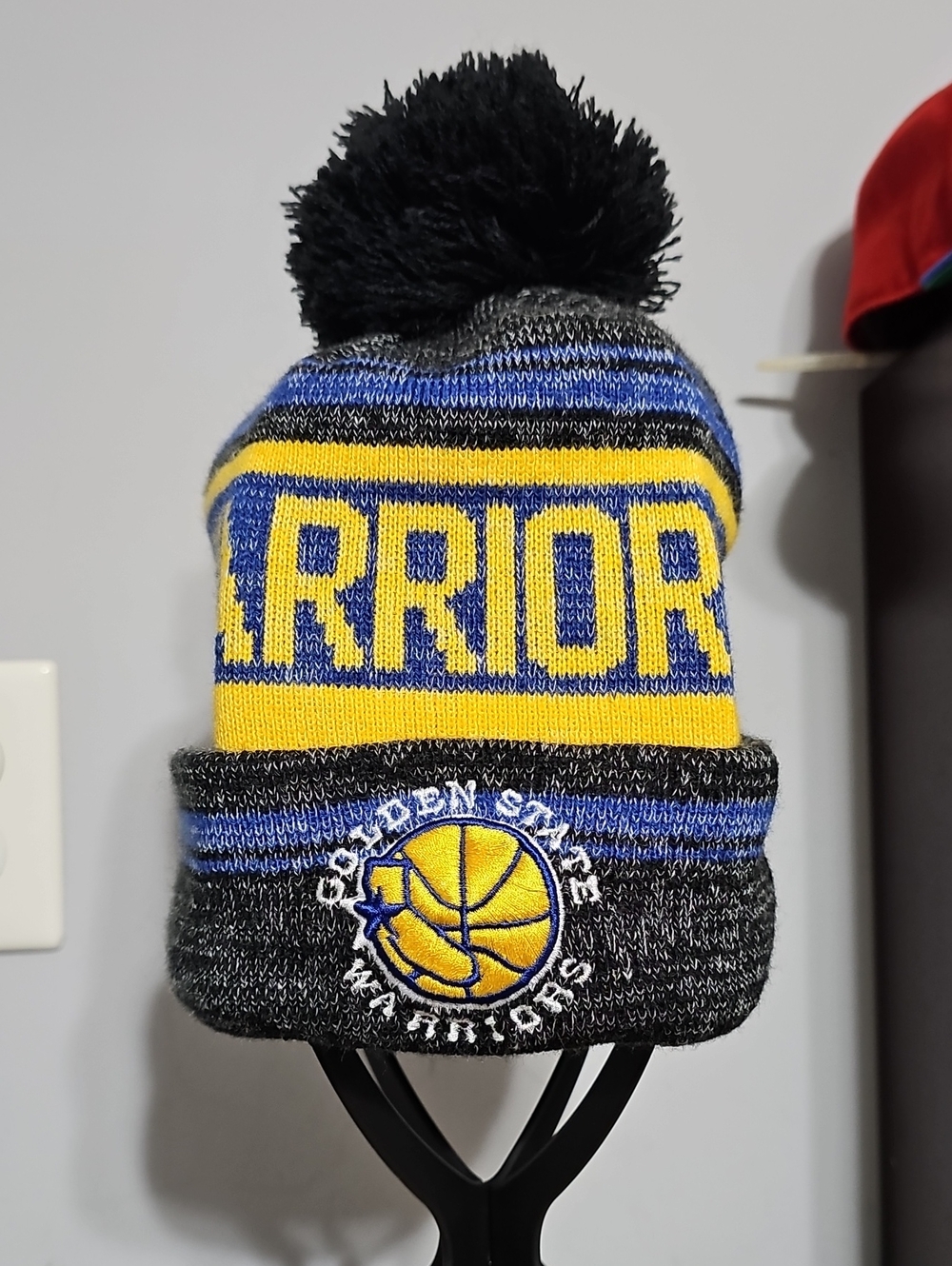 Golden State Warriors NBA New Era Knit Pom Beanie